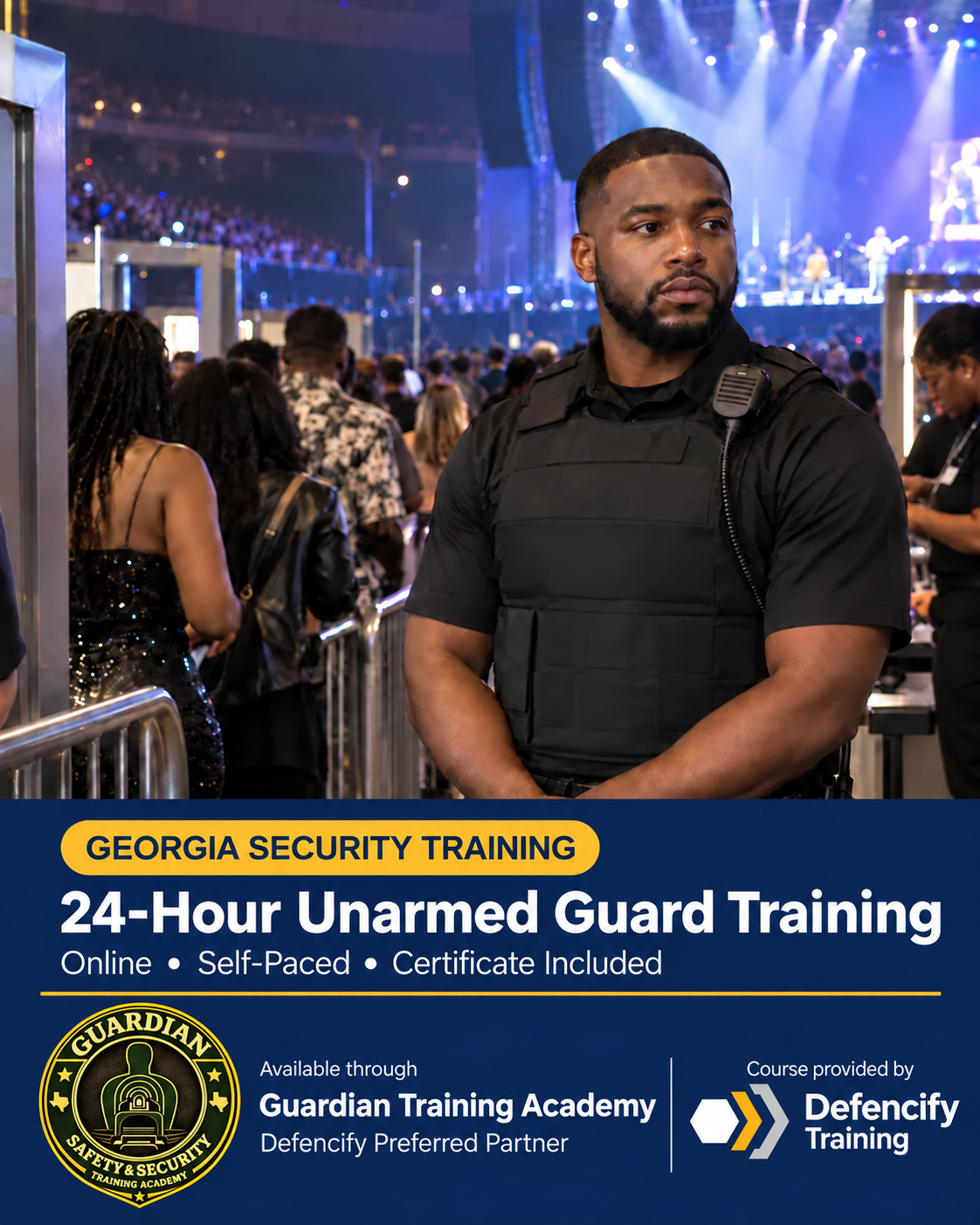 Georgia New Unarmed Security Officer Training — 24 Hours