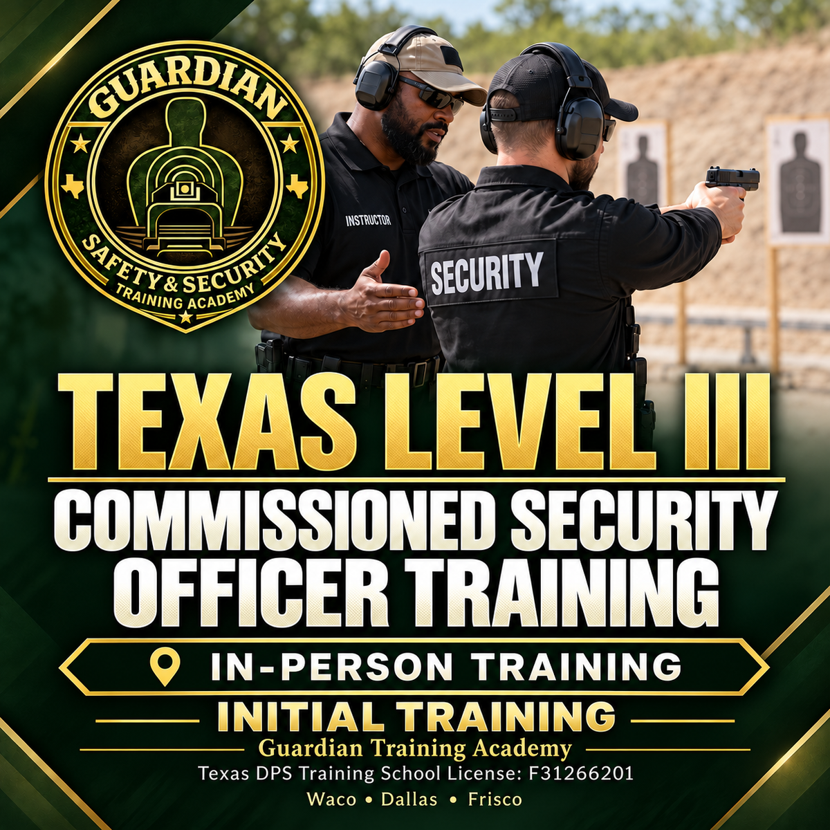 Texas Level III Commissioned Security Officer Training — In Person