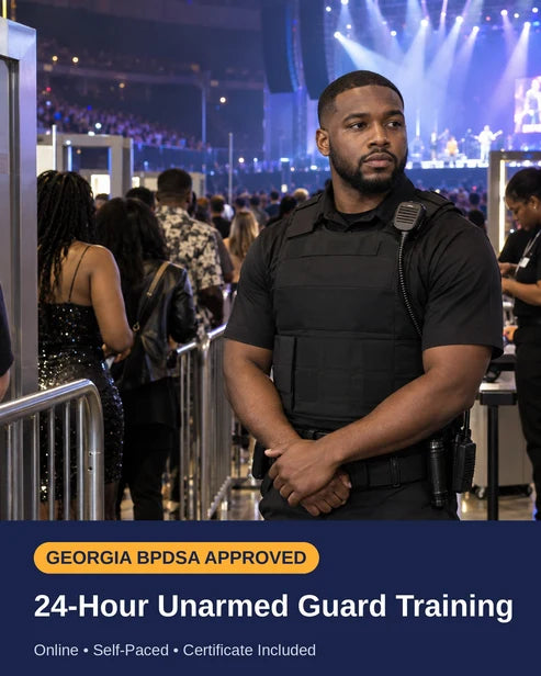 Georgia New Unarmed Security Officer Training — 24 Hours